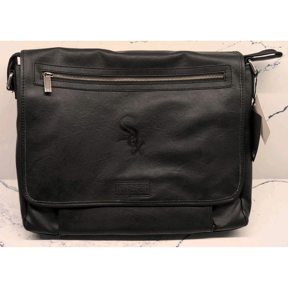 MLB Chicago White Sox Kenneth Cole Reaction Laptop Messenger Bag Black NWT - Picture 1 of 6